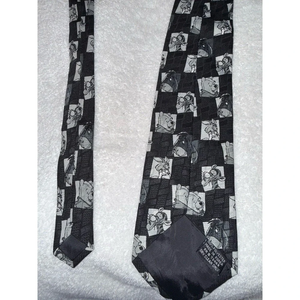 Vintage 90s Disney Winnie The Pooh‎ Theme Graphic Ties  Lot Of 2